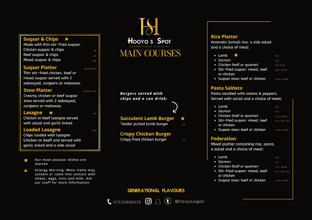 Menu_Hooyo's Spot_Borough of Bolton_image_1