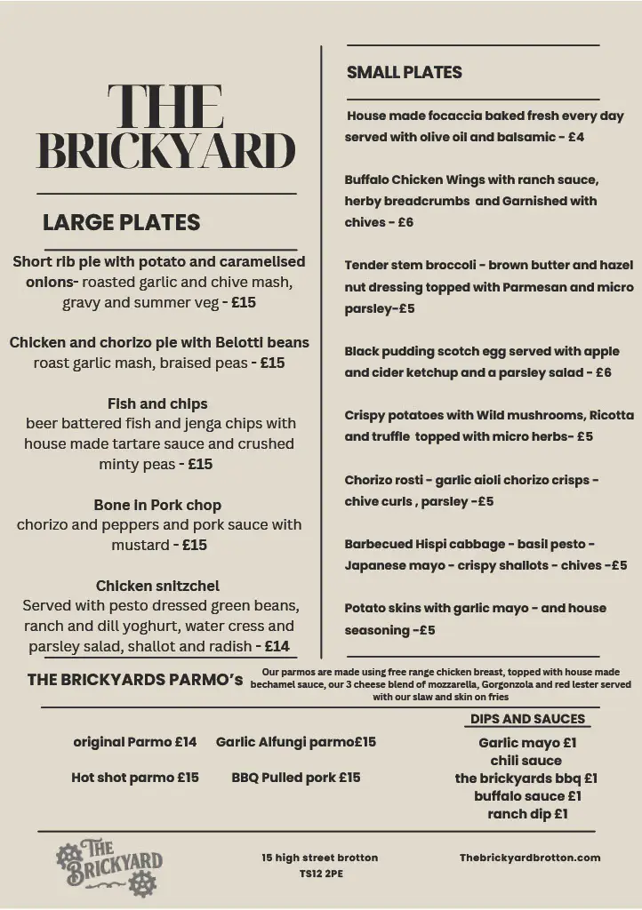 Menu_The Brickyard_Boosbeck_image_2