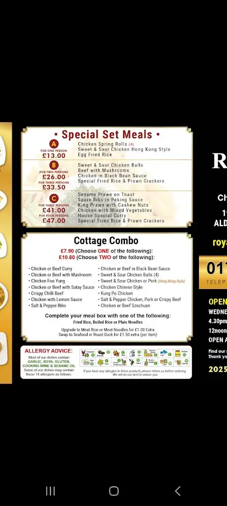 Menü_Royal China Chinese Aldeburgh_Aldeburgh_Bild_3