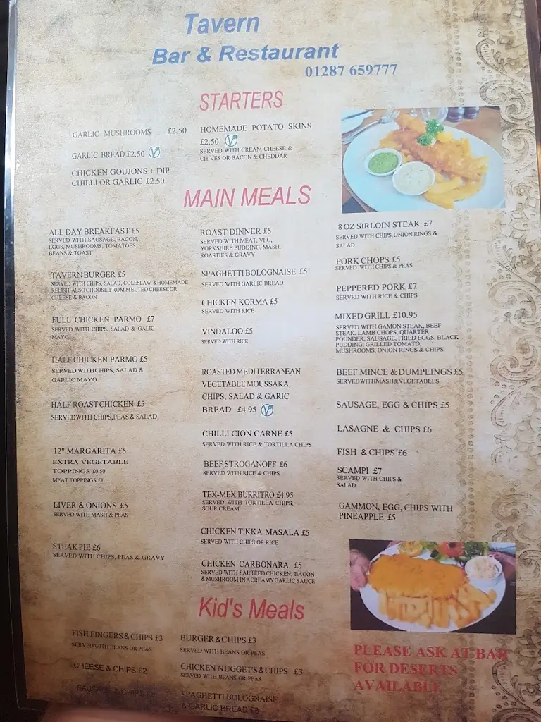 Menu_The Lingdale Tavern_Boosbeck_immagine_2