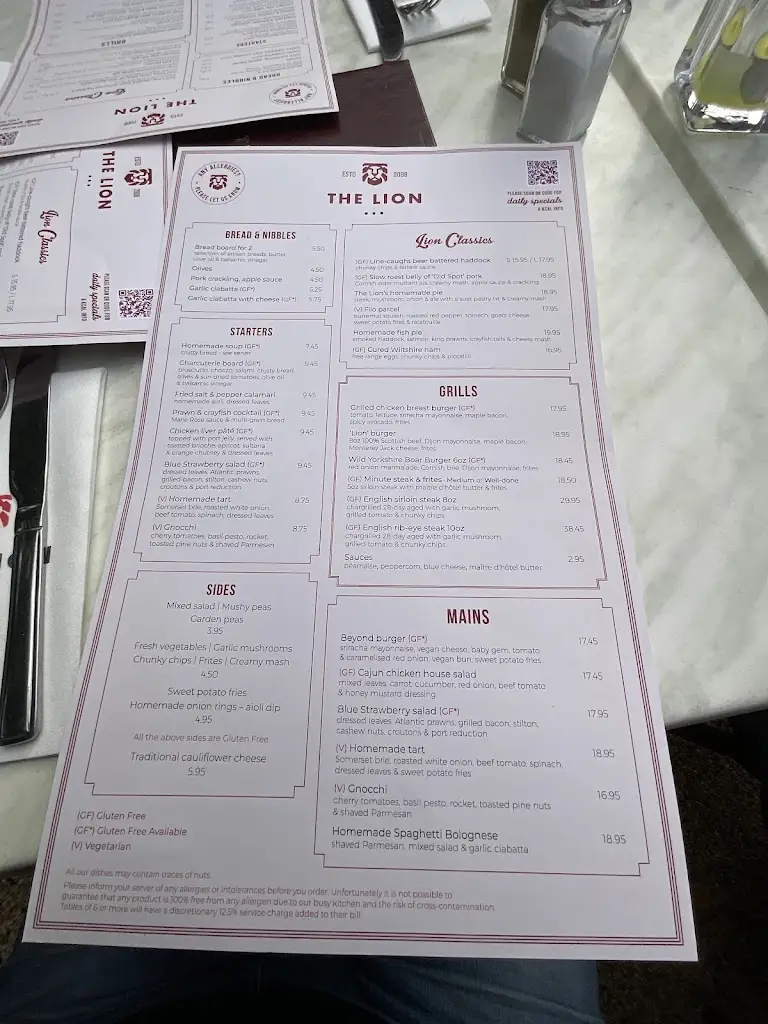 Menu_Lion - Boreham_Boreham_image_1