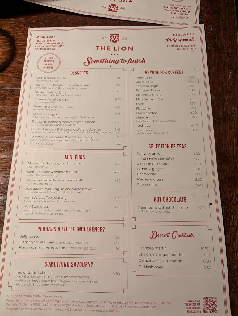 Menu_Lion - Boreham_Boreham_image_2