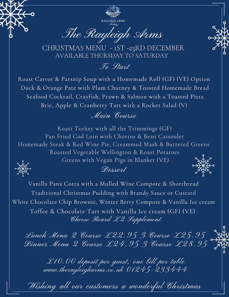 Menu_The Rayleigh Arms_Boreham_image_1