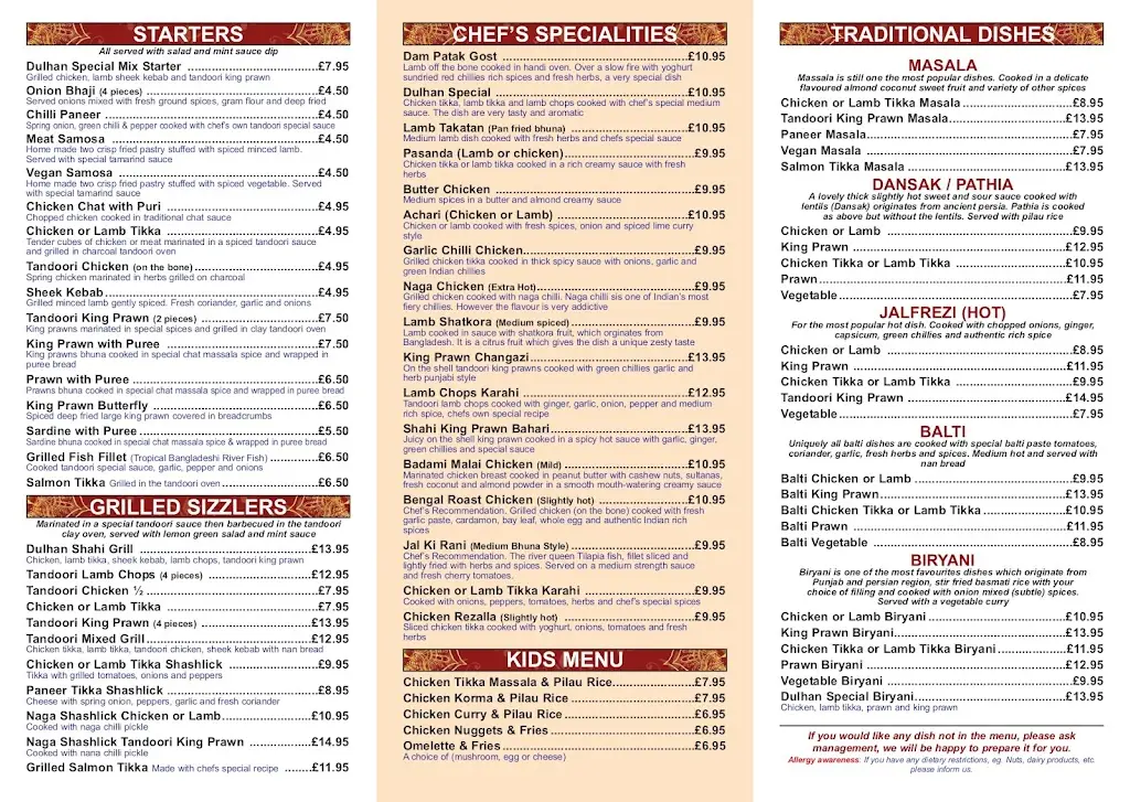 Menu_Dulhan_Borough Green_image_2