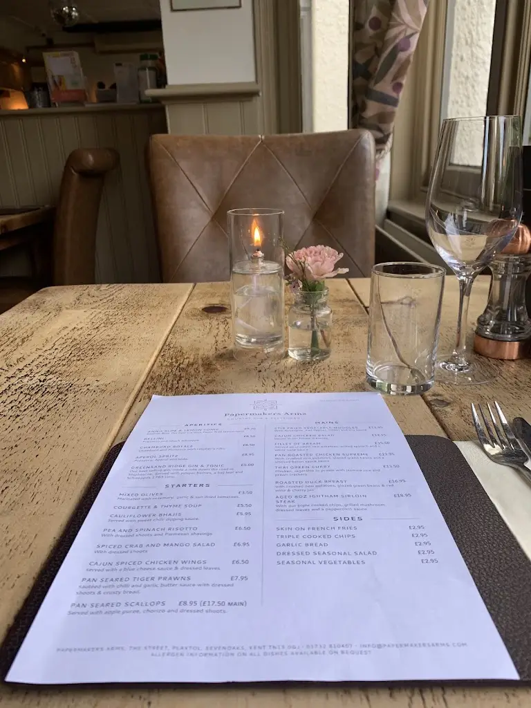 Menu_Papermakers Arms_Borough Green_image_3