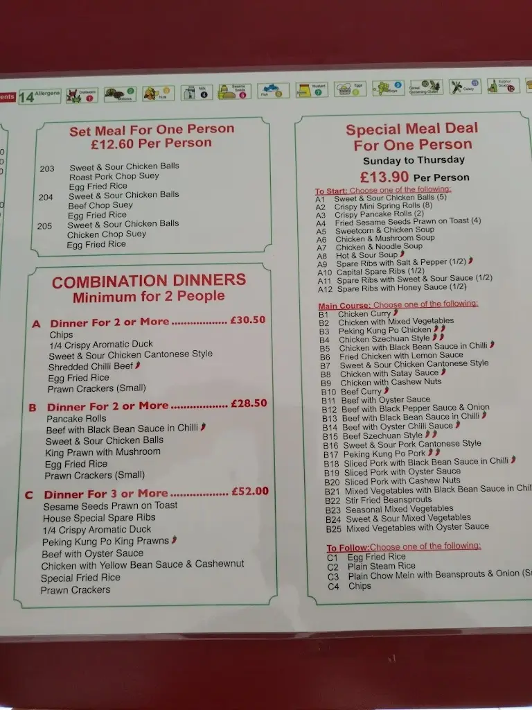 Menu_Sun DO Chinese takeaways_Borough Green_immagine_1