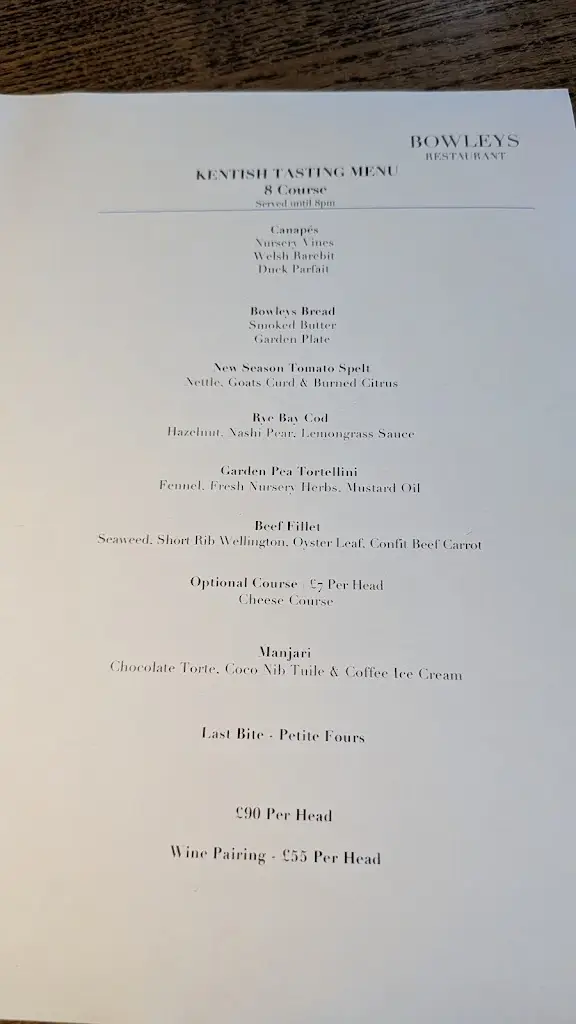 Menu_Bowleys Restaurant_Borough Green_image_2