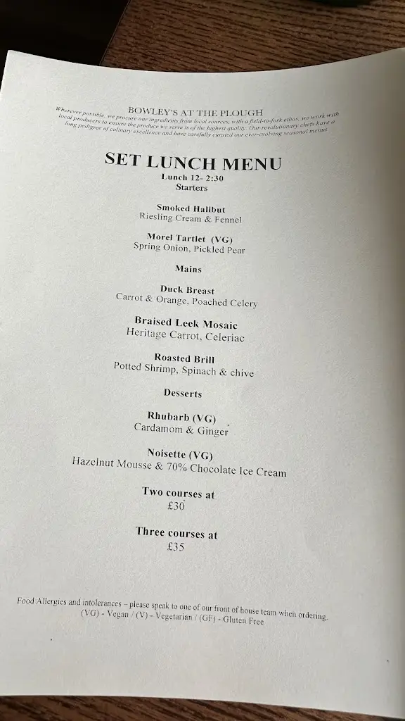 Menu_Bowleys Restaurant_Borough Green_image_3