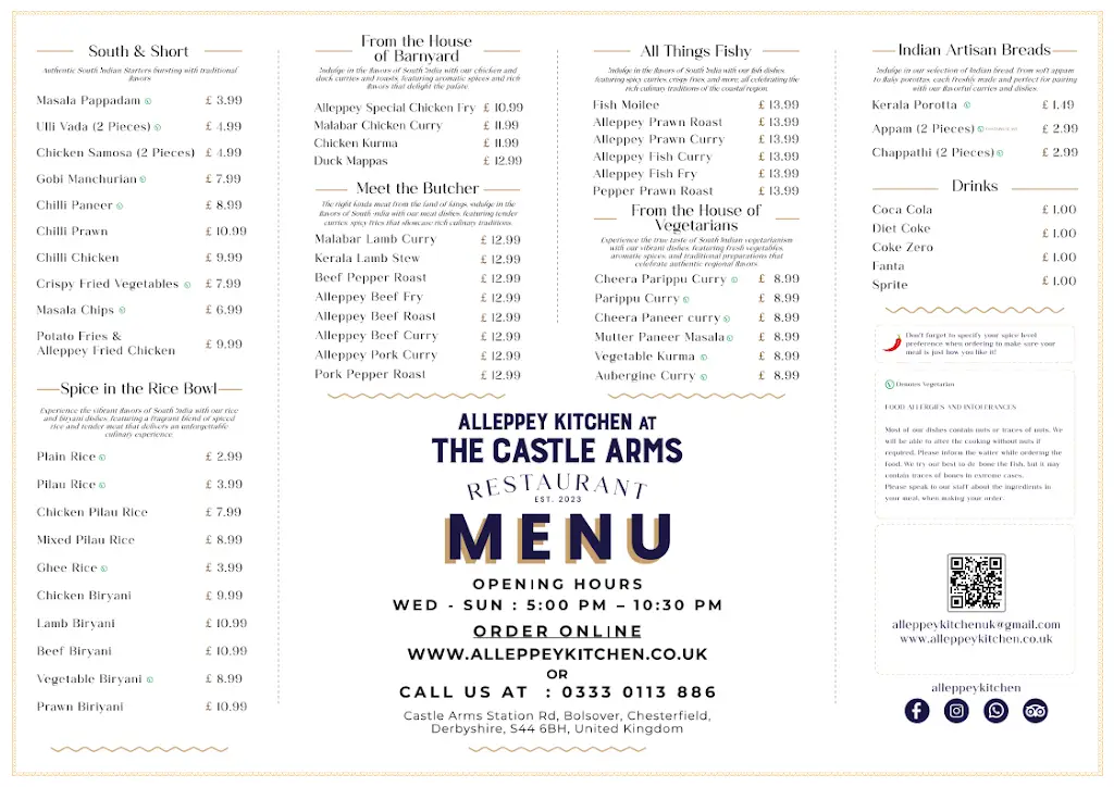 Menu_Alleppey Kitchen_Bolsover_immagine_1