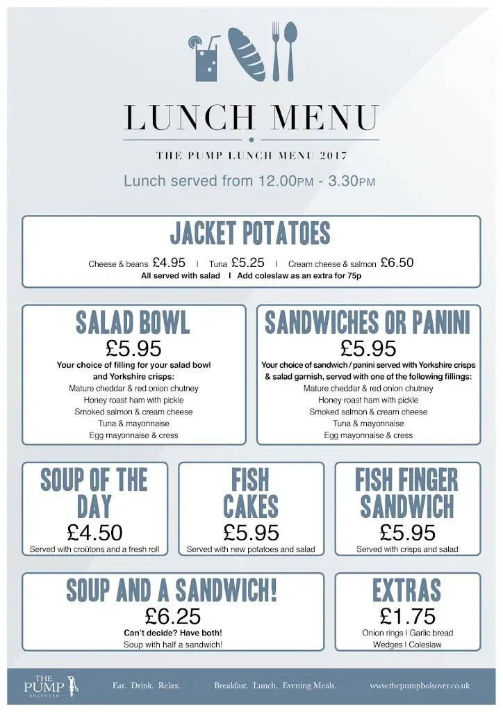 Menu_The Pump_Bolsover_image_3