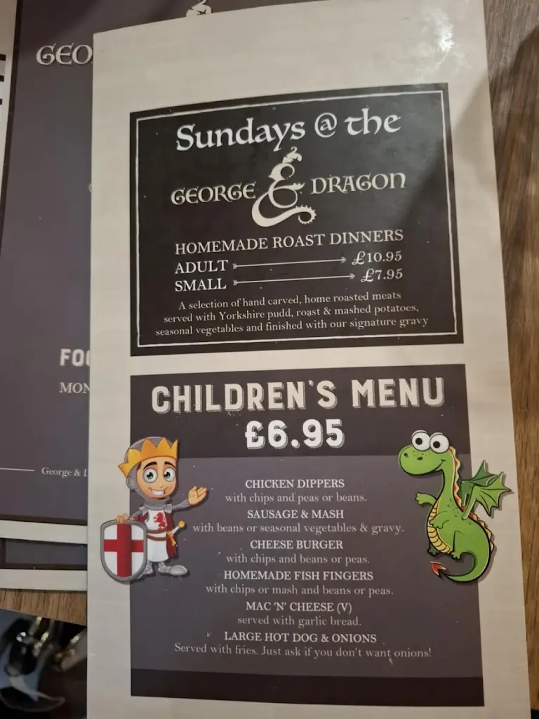 Menu_George & Dragon_Aldbrough_immagine_4