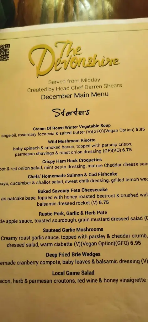 Menu_The Devonshire_Bolsover_image_4