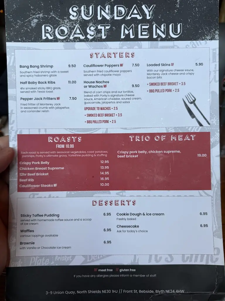 Menu_PORKY'S_Blyth_image_1