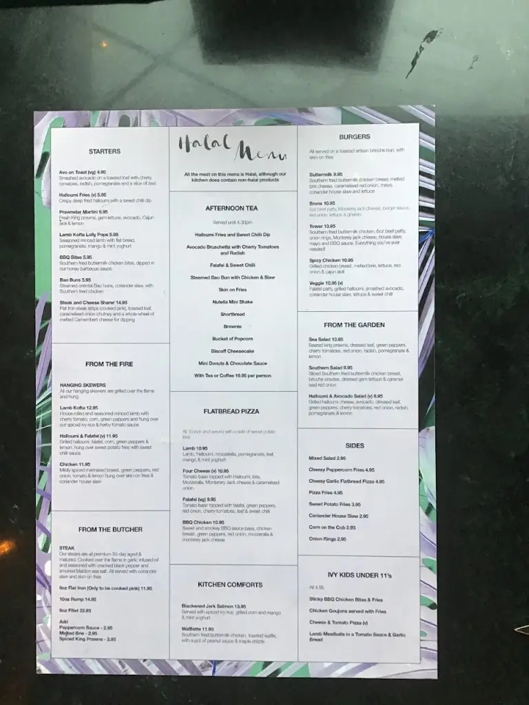 Menu_West Ivy_Borough of Bury_image_4