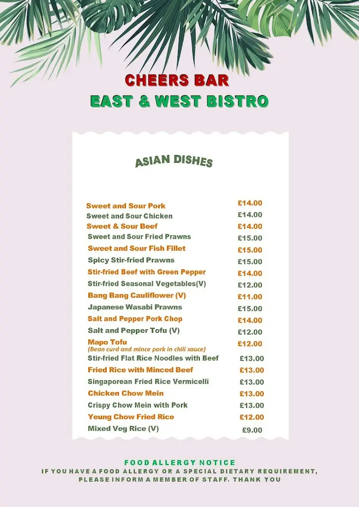 Menu_Cheers Bar & Bistro_Borough of Bury_imagen_4