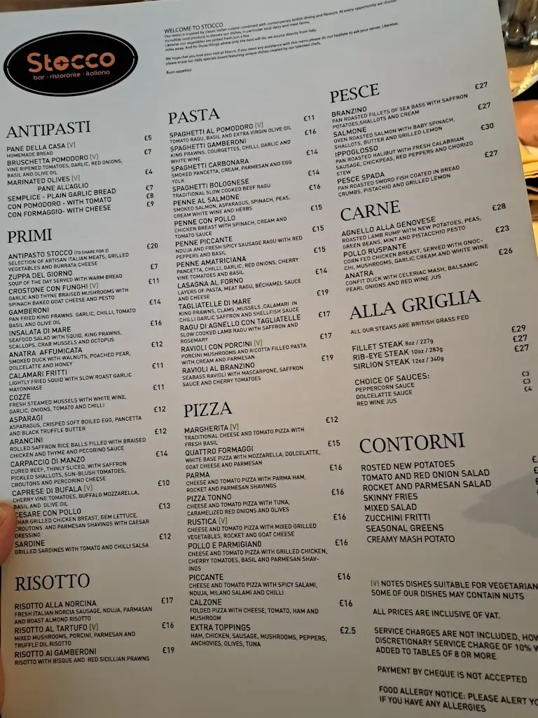 Menu_Stocco Oldham - Authentic Italian Restaurant_Borough of Oldham_image_1