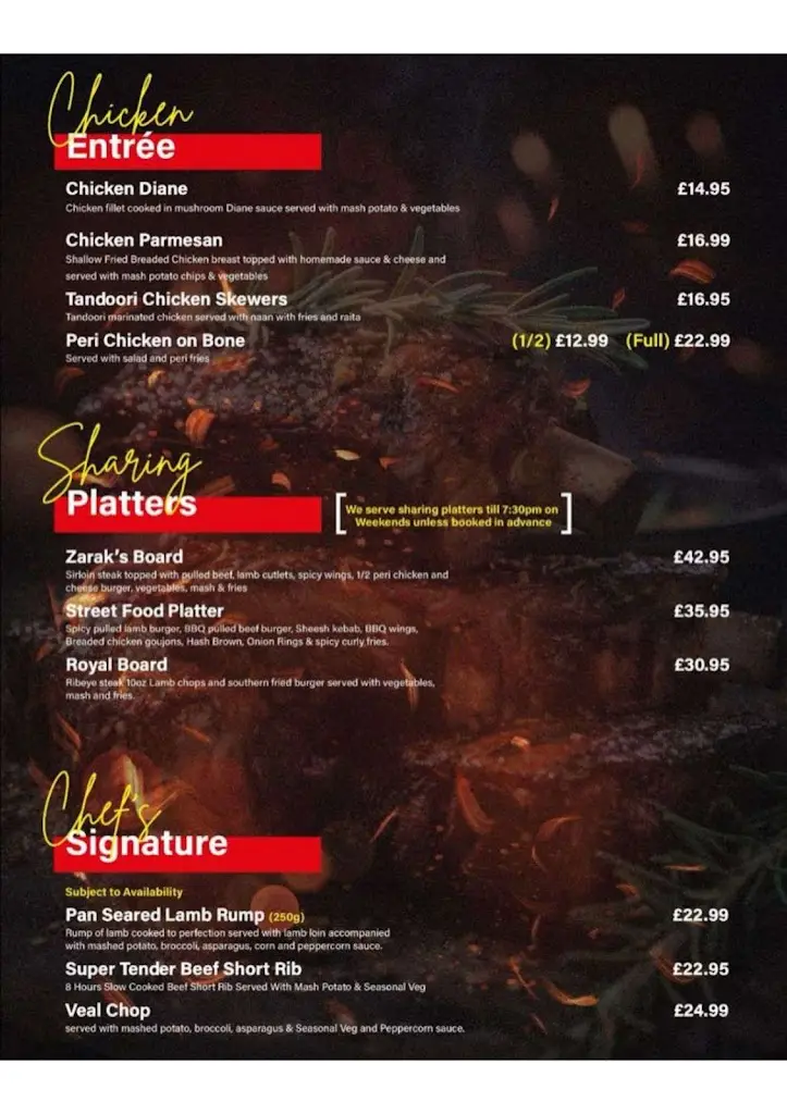 Menu_Zaraks Grill Lounge_Borough of Oldham_image_2