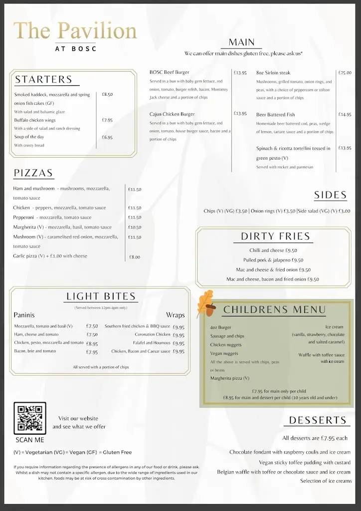 Menu_The Pavilion at BOSC_Bordon_image_3