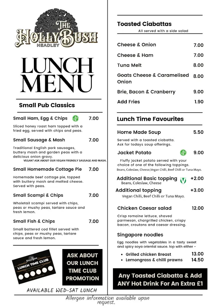Menu_The Holly Bush_Bordon_image_4