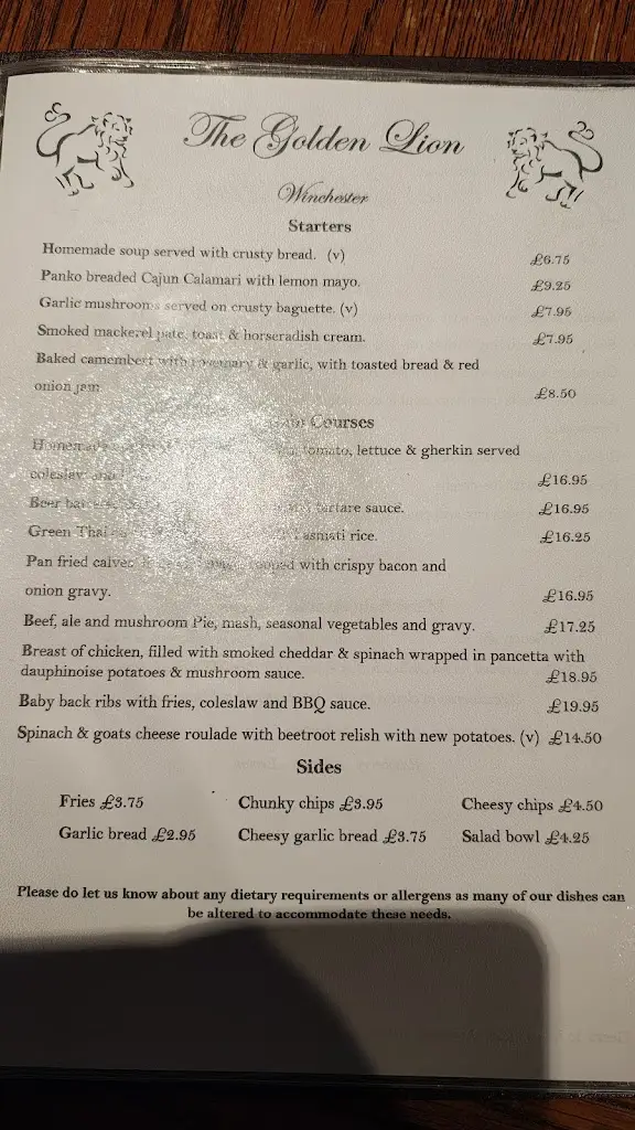 Menu_The Golden Lion_Alresford_image_3