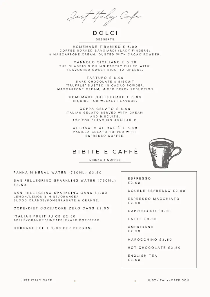 Menu_Just Italy Café_Borough of North Tyneside_image_4