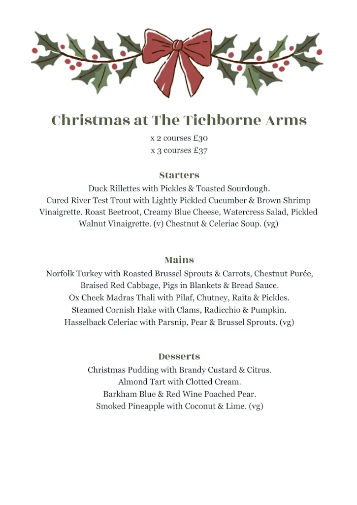 Menu_Tichborne Arms_Alresford_immagine_1
