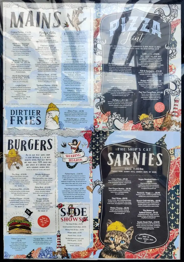 Menu_The Ship’s Cat_Borough of North Tyneside_image_4