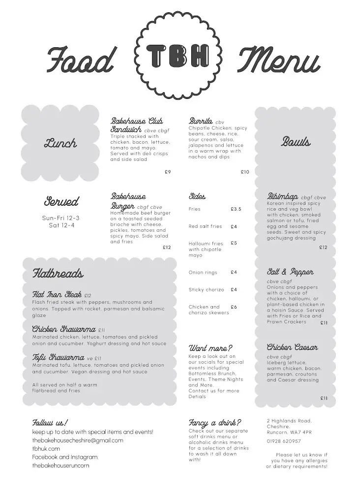 Menu_The Bake House_Borough of Halton_image_4