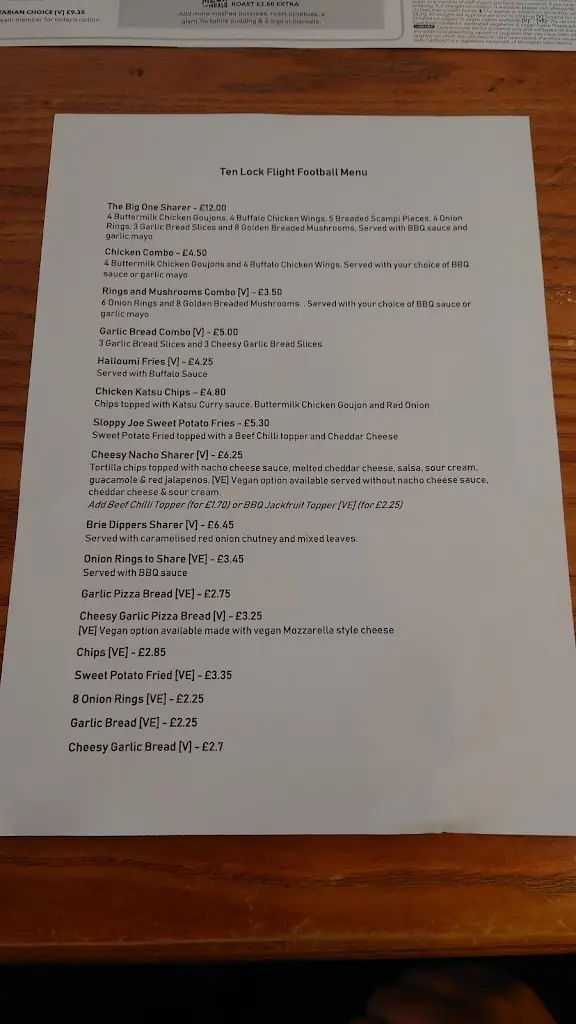 Menu_Ten Lock Flight_Borough of Halton_image_4