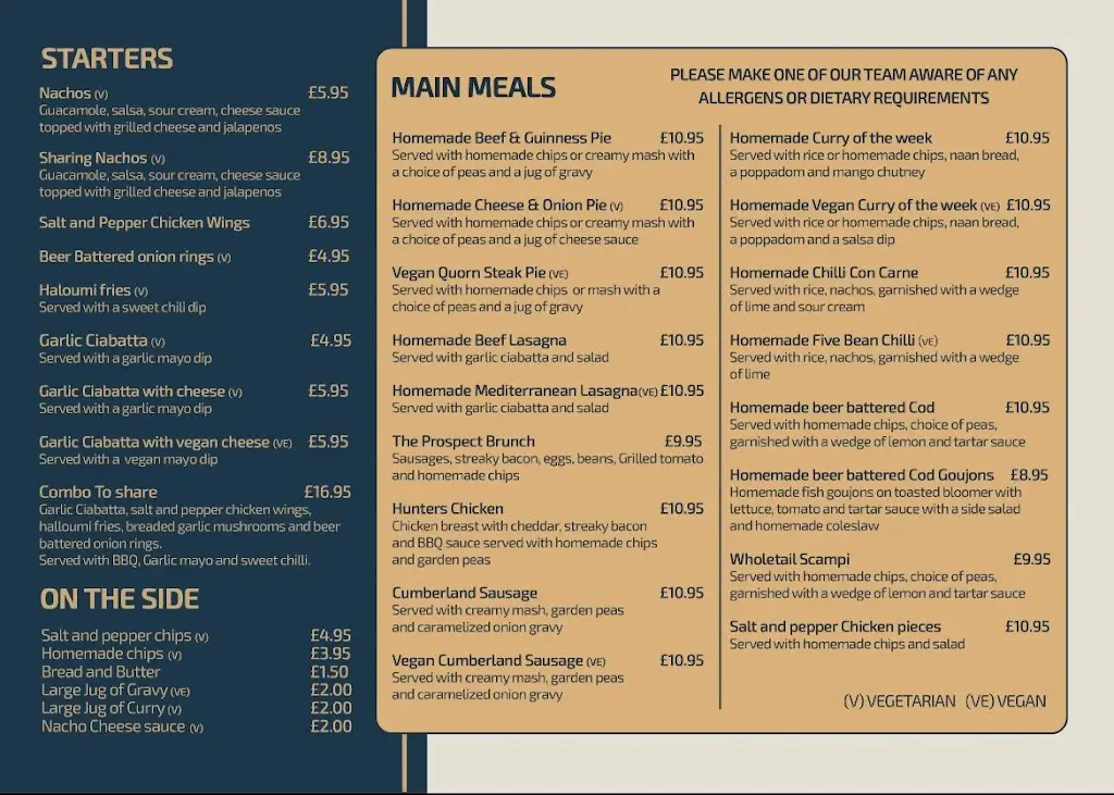 Menu_The Prospect Inn_Borough of Halton_image_1