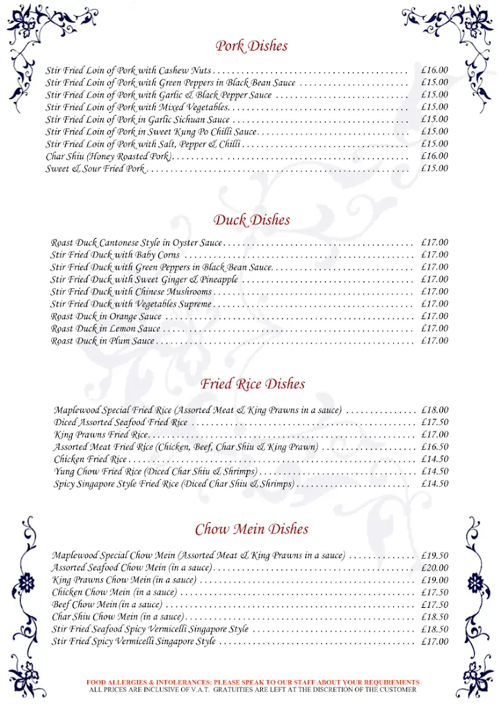 Menu_Maplewood Restaurant_Borough of Halton_image_1