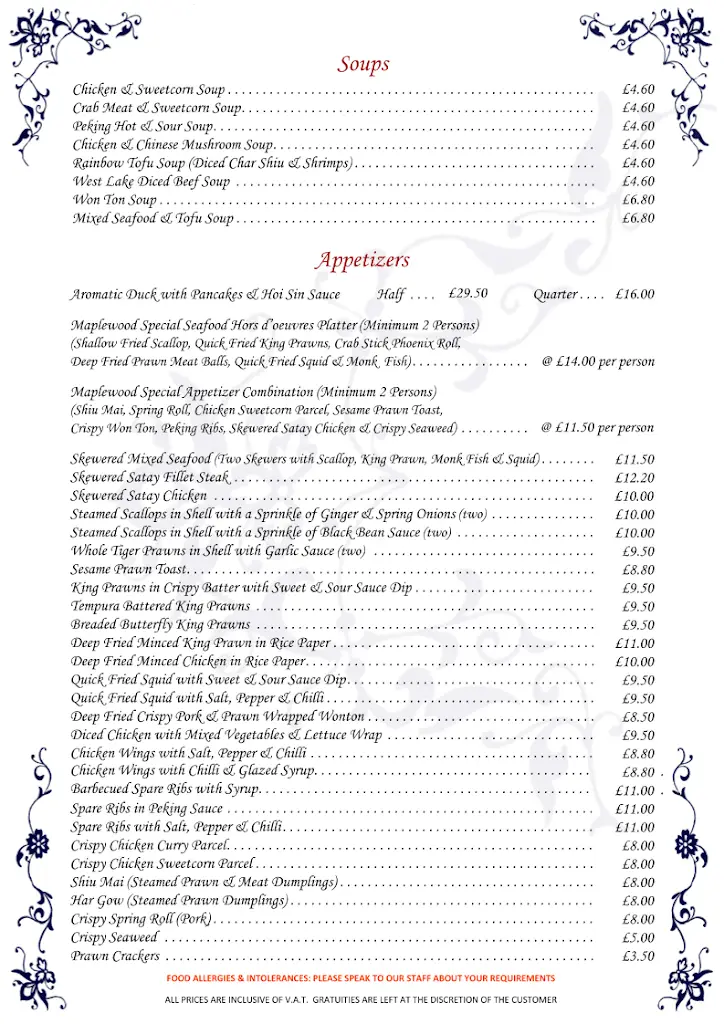 Menu_Maplewood Restaurant_Borough of Halton_image_4