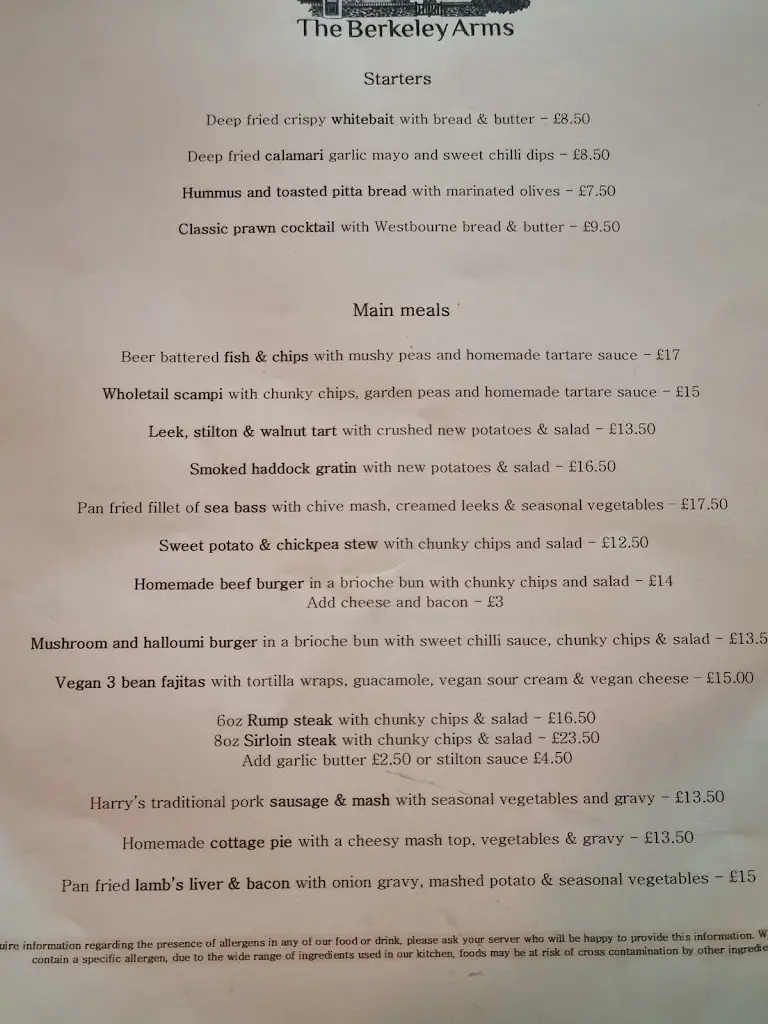 Menu_The Berkeley Arms_Bosham_image_4