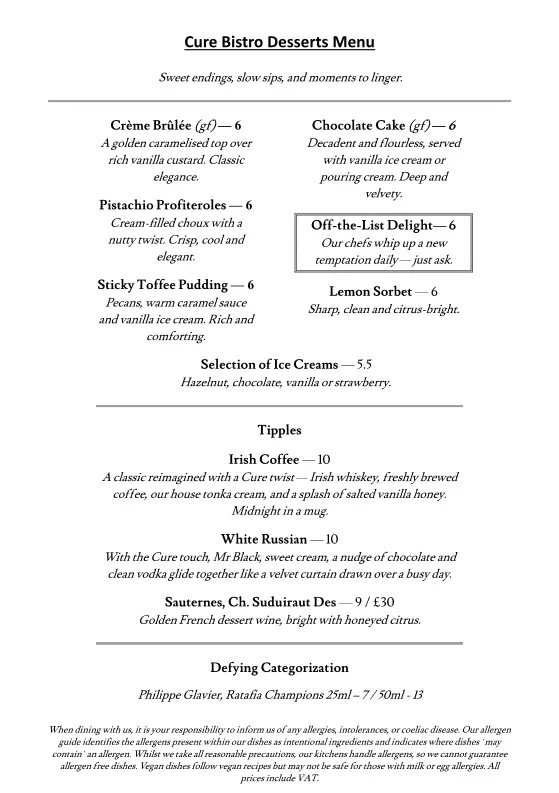 Menu_Cure Bistro_Borough of Stockport_image_2
