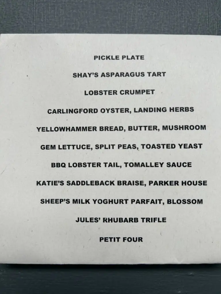 Menu_Where the Light Gets In_Borough of Stockport_immagine_4