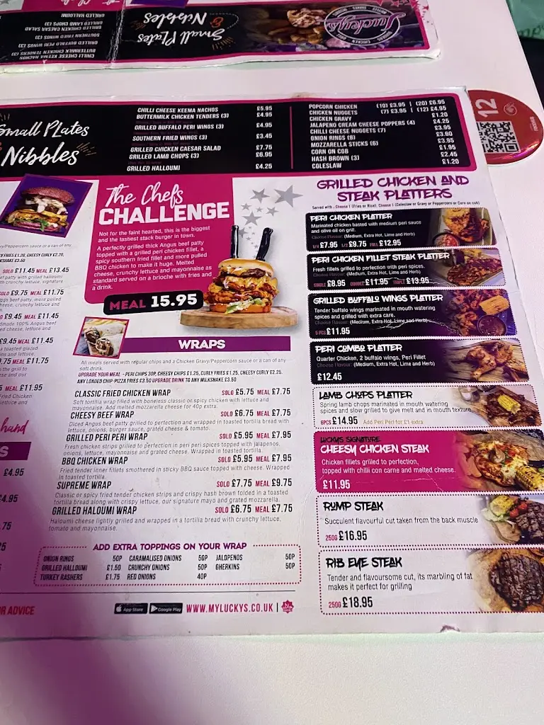 Menu_Lucky’s Diner Stockport_Borough of Stockport_image_2