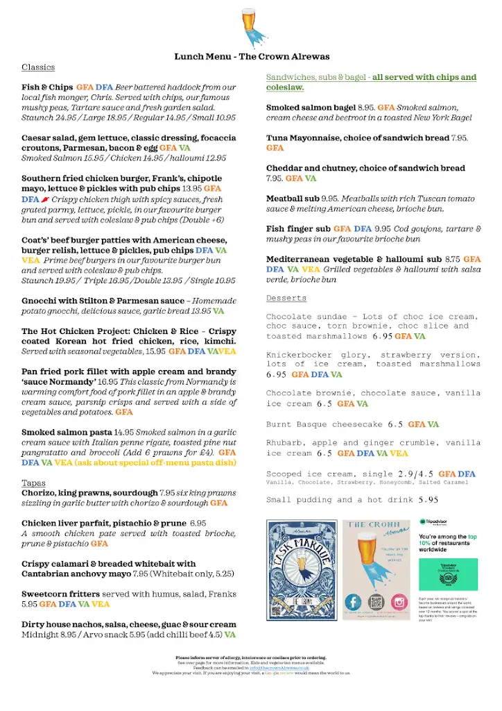 Menu_The Crown Inn_Alrewas_image_1
