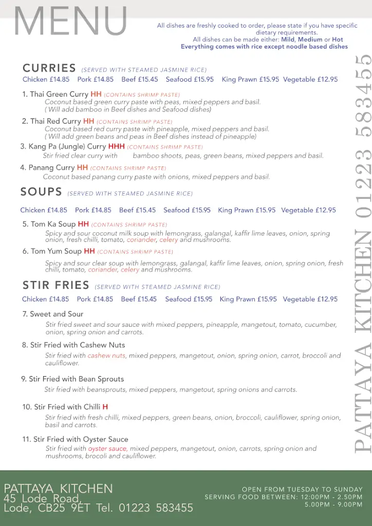 Menu_Pattaya Kitchen at The Shed_Bottisham_image_2