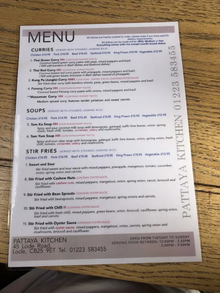 Menu_Pattaya Kitchen at The Shed_Bottisham_image_4