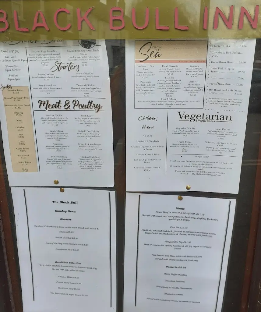 Menu_Black Bull Inn_Boroughbridge_image_2