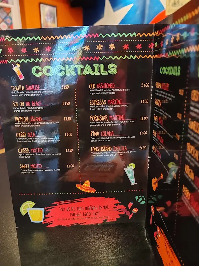 Menu_La Sentidos Loca_Borough of Wigan_image_1