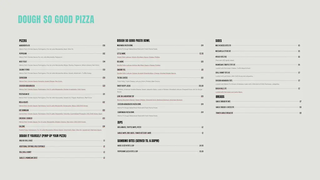 Menu_Feast At The Mills_Borough of Wigan_image_1