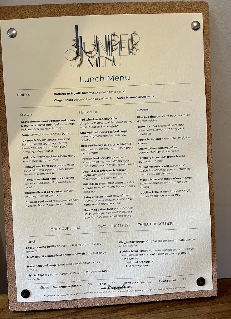 Menu_Juniper Restaurant_Borough of Wigan_image_1