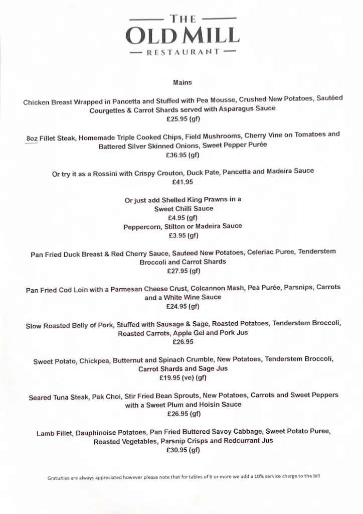 Menu_The Mill at Botley_Botley_image_3