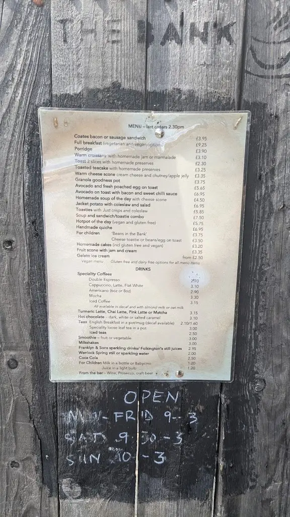 Menu_The Bank Coffeehouse_Alrewas_image_1