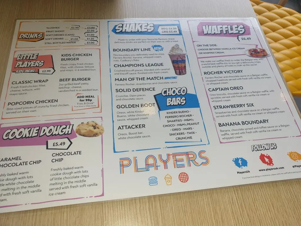 Menu_Players Rochdale_Borough of Rochdale_immagine_2