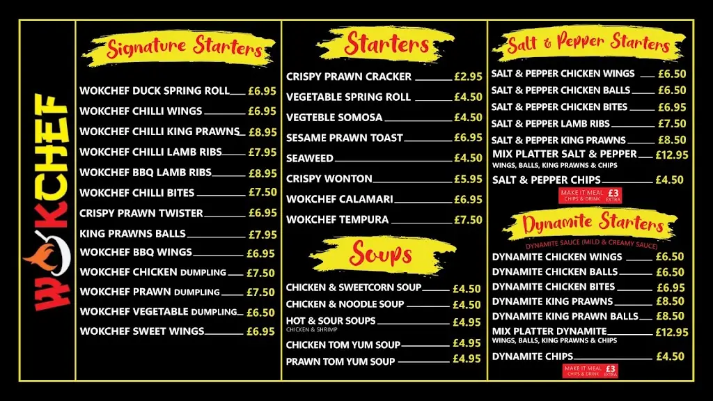 Menü_Wokchef Rochdale_Borough of Rochdale_Bild_1