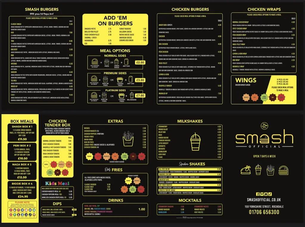 Menu_Smash Official Rochdale_Borough of Rochdale_image_1
