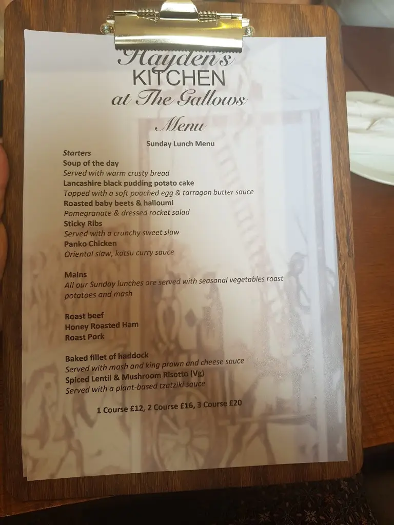 Menu_The Gallows_Borough of Rochdale_image_4