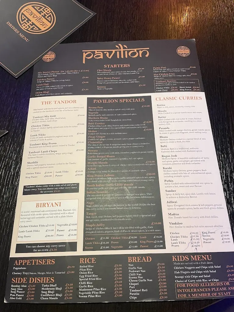Menu_Pavilion Indian_Borough of Rochdale_image_1